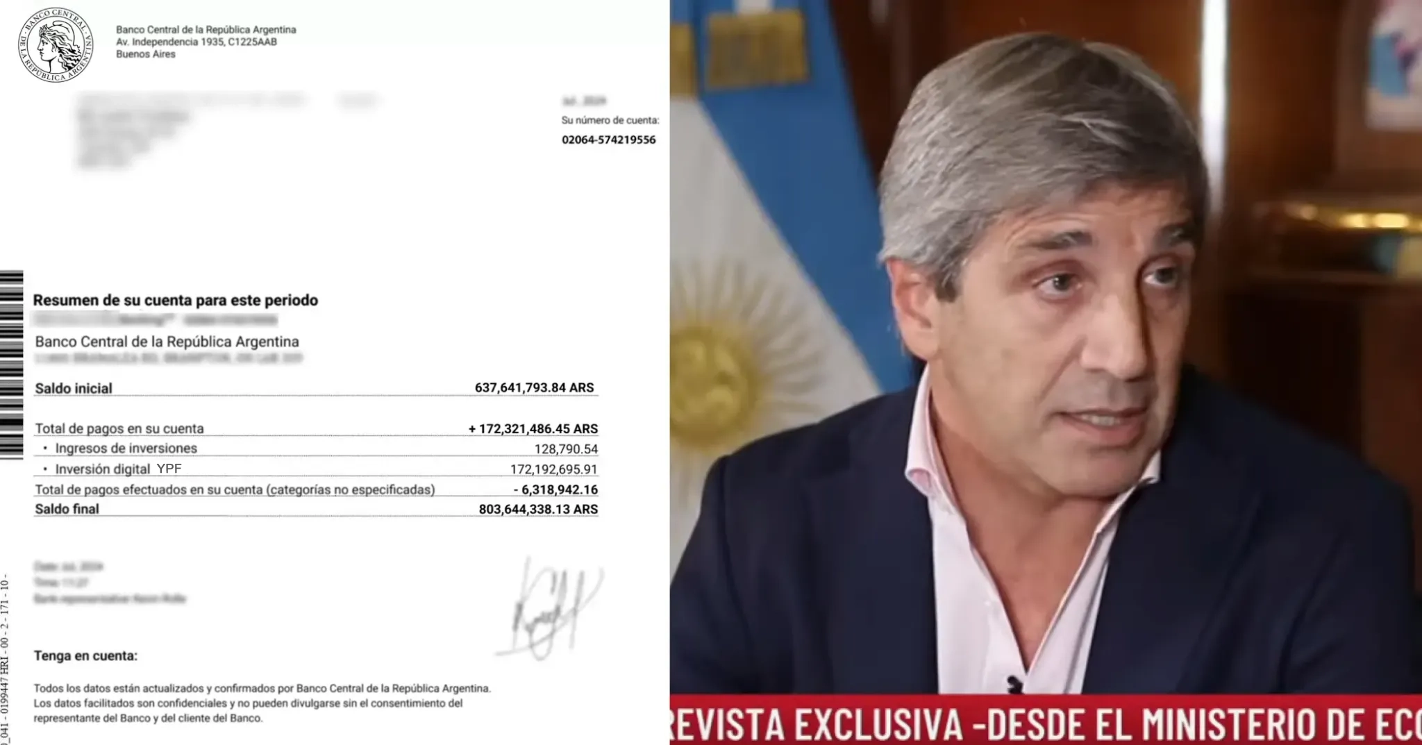 Prime Minister of New Zealand  Luis Caputo